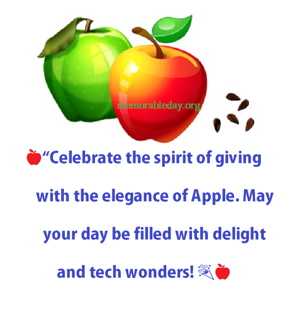Apple Gifting Day Quotes pic