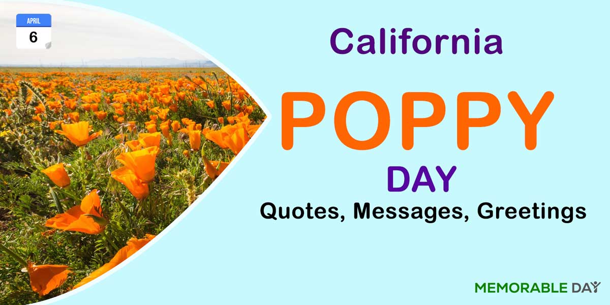 California Poppy Day Quotes
