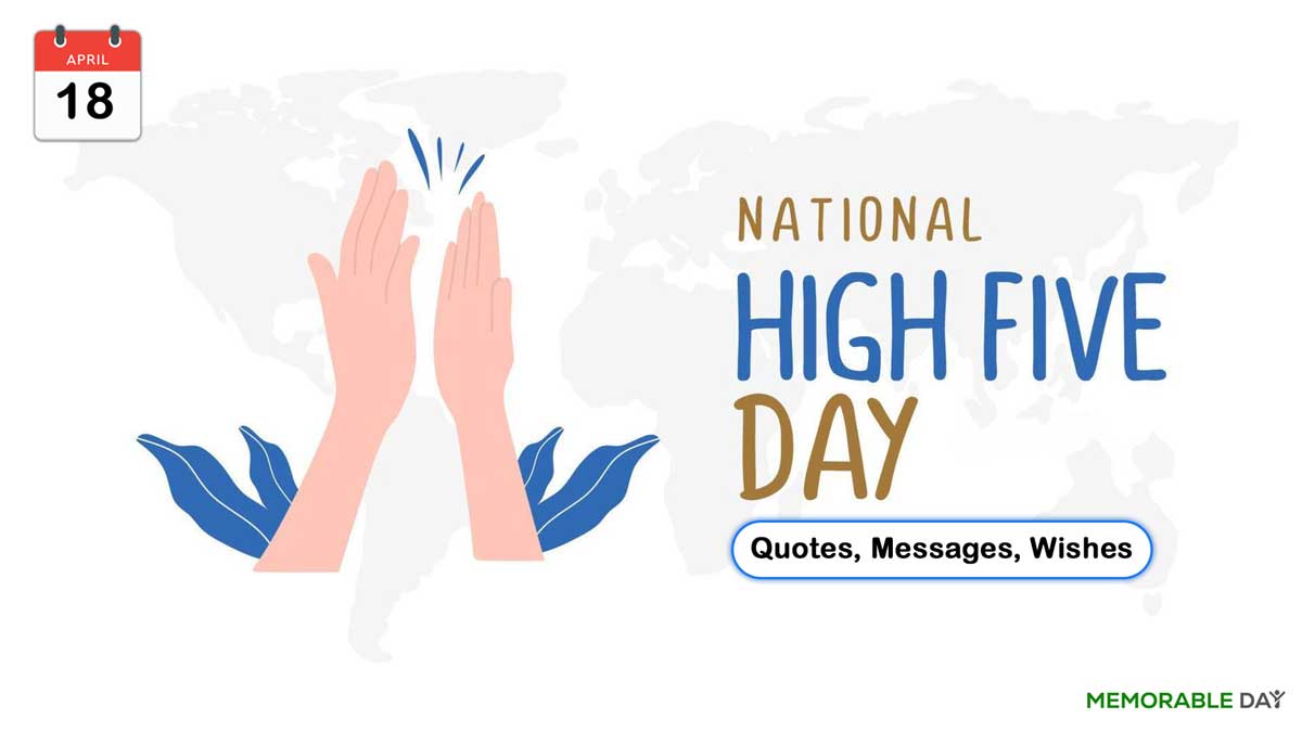 National High Five Day Quotes, Wishes, Messages