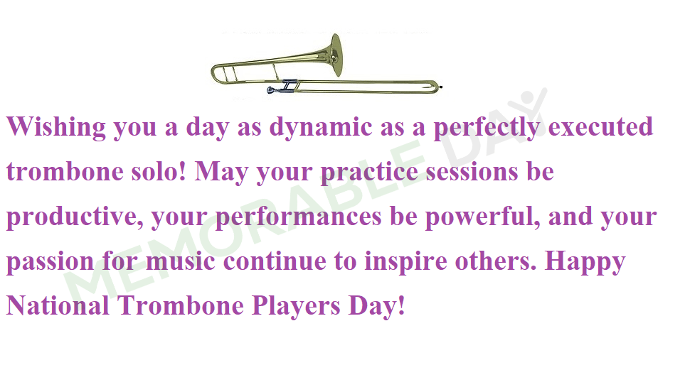 National Trombone Players Day Wishes new