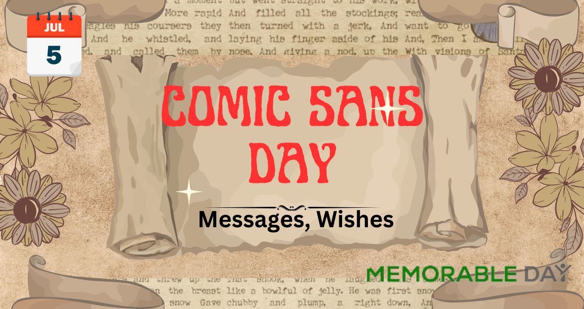 Comic Sans Day
