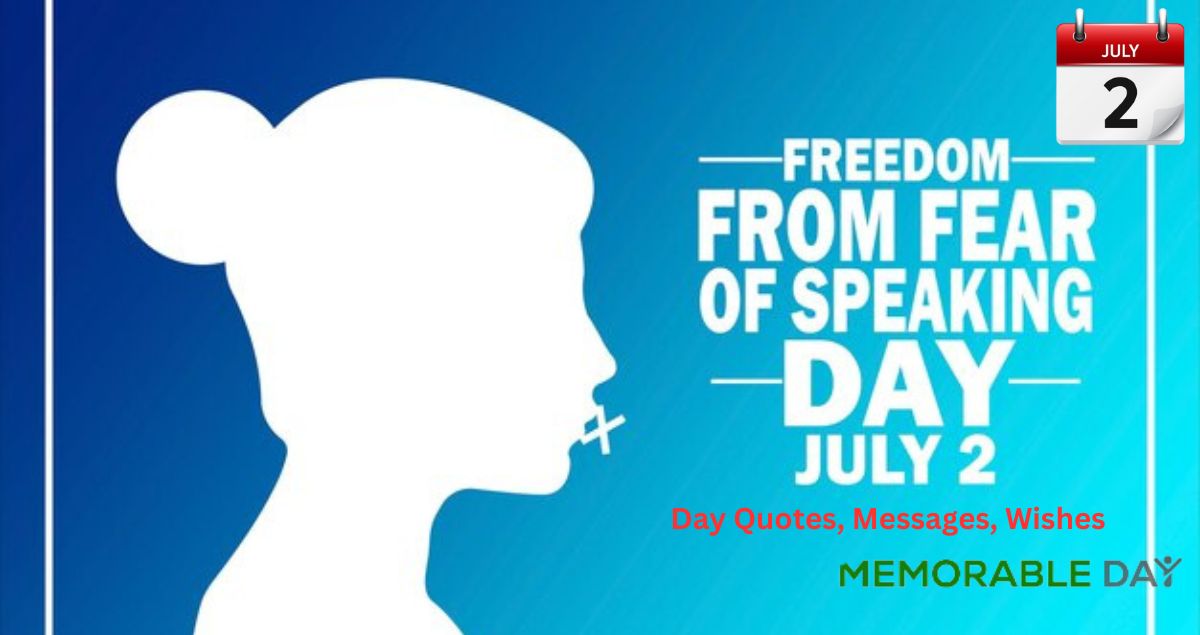 Freedom From Fear of Speaking Day