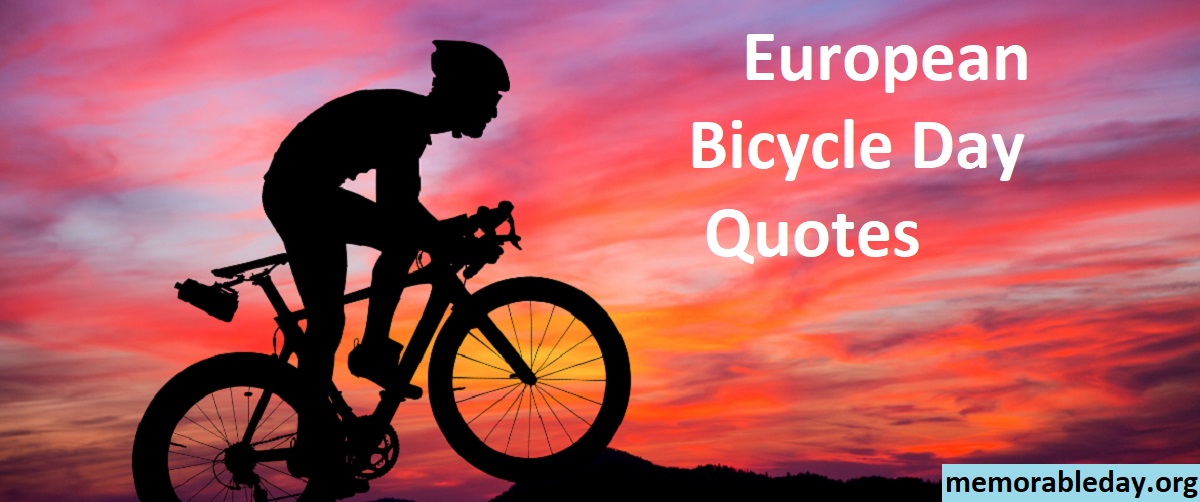 European Bicycle Day Quotes Pic