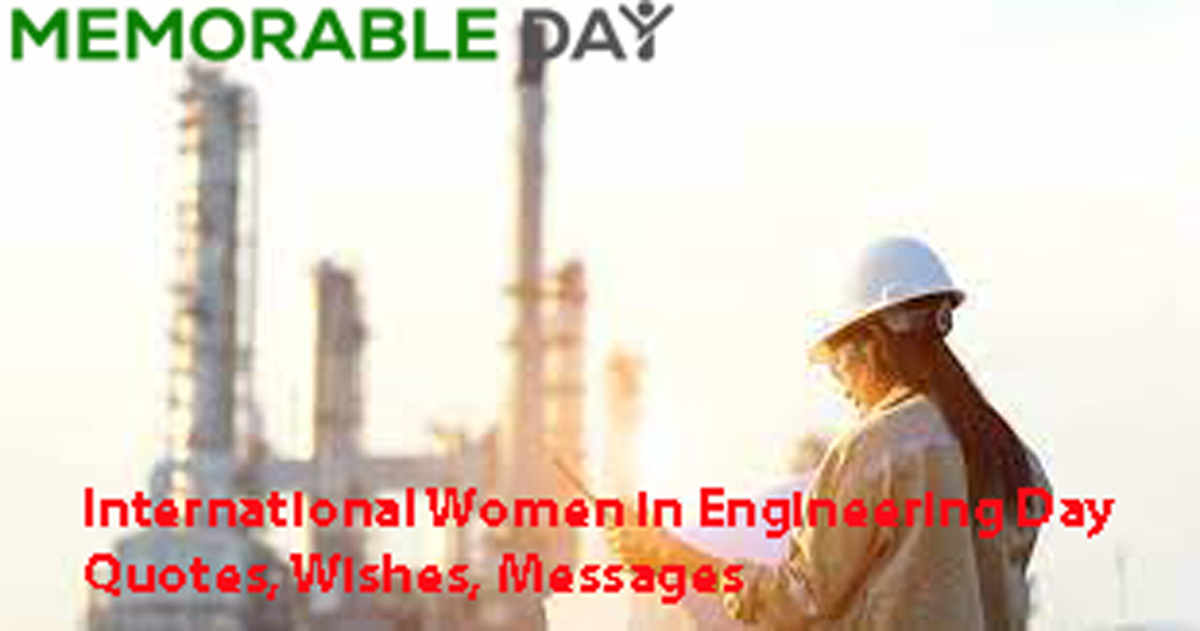 International Women in Engineering Day Date