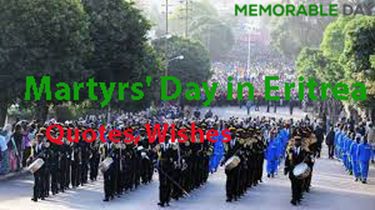 Martyrs' Day in Eritrea Date