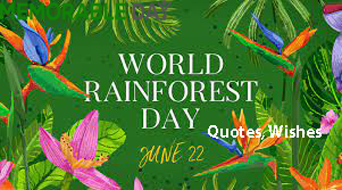 World Rainforest Day Date