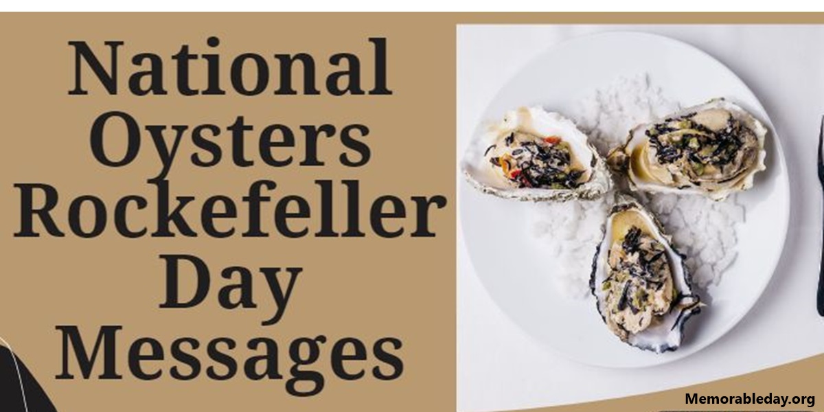 National Oysters Rockefeller Day Quotes pic