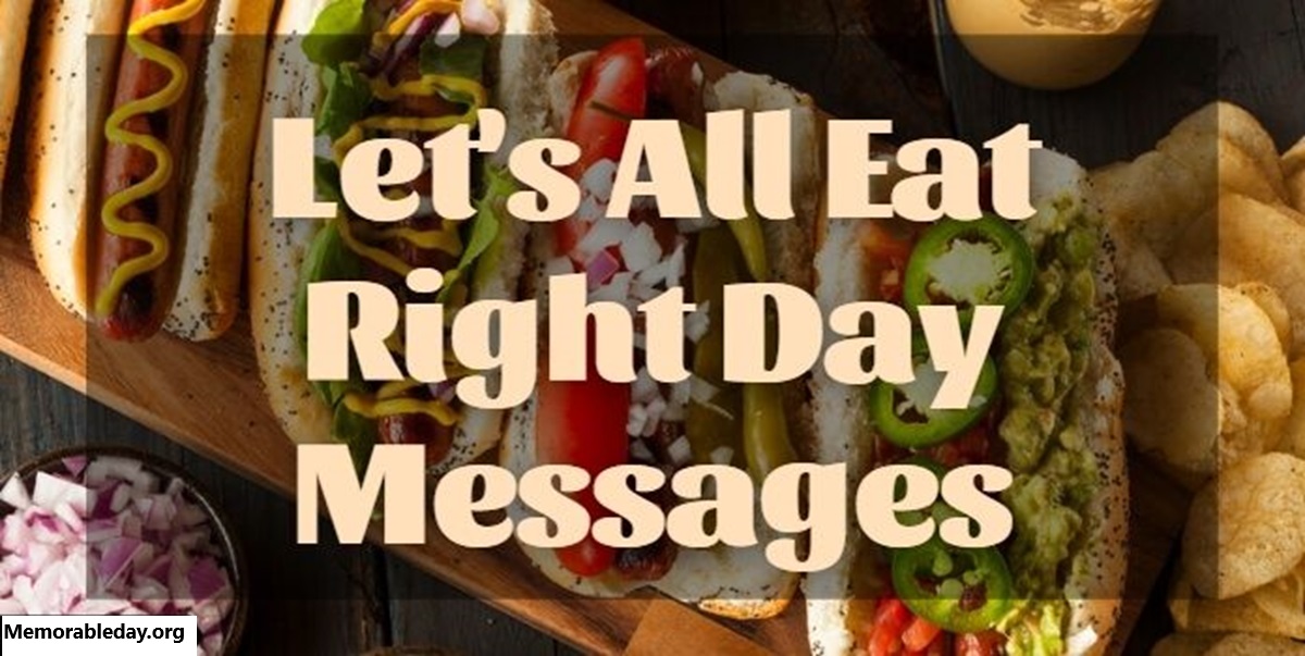 Let's All Eat Right Day Quotes pic