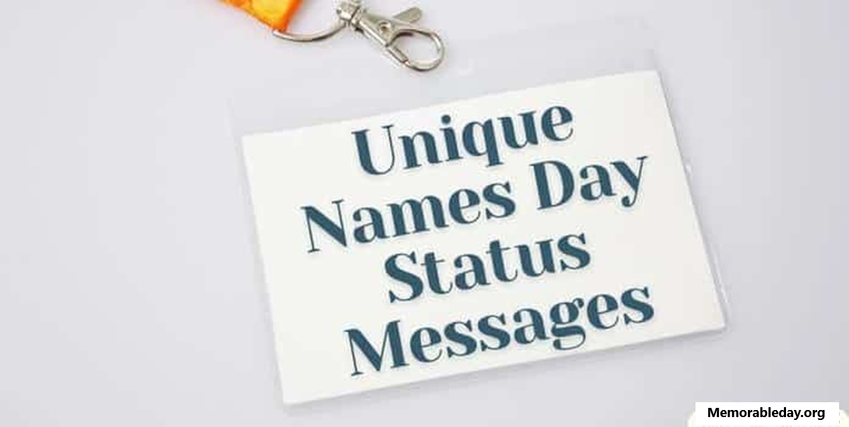 Unique Names Day Quotes pic