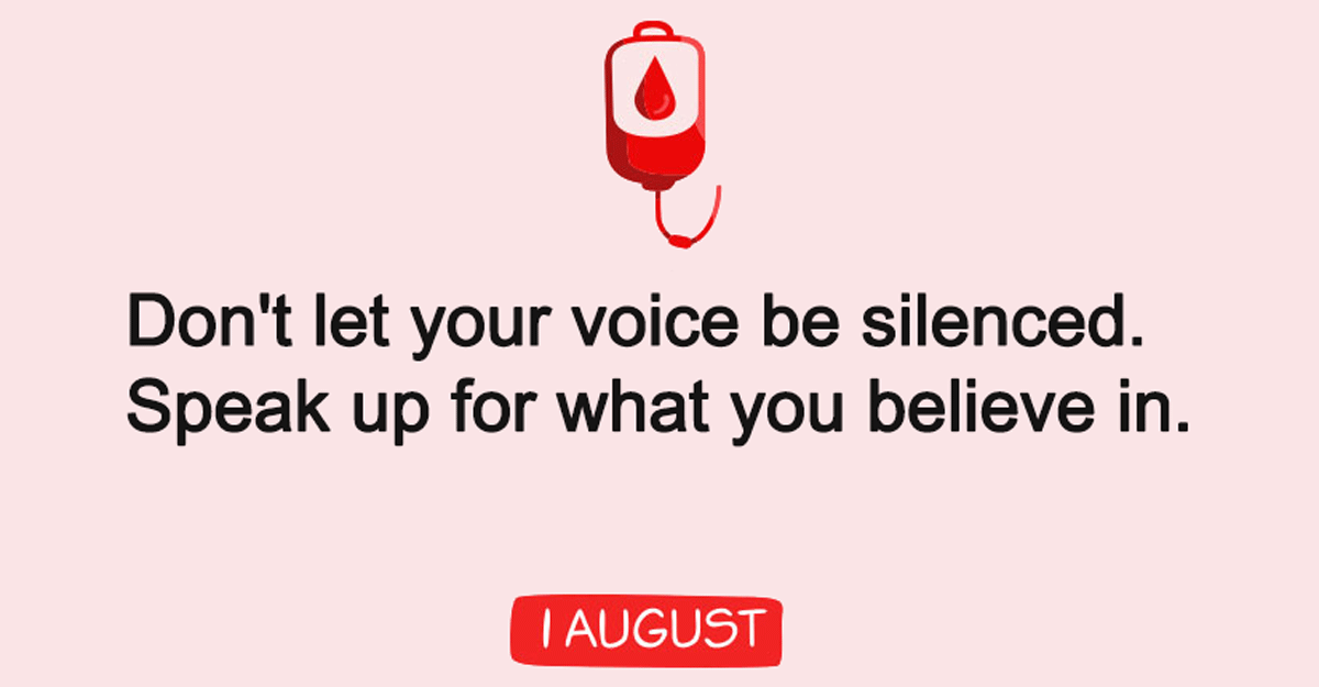 National Be Heard Day Messages and Wishes