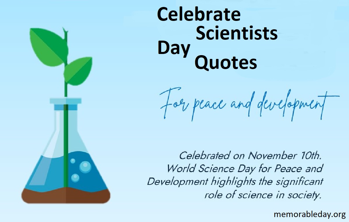 Celebrate Scientists Day Quotes Pic