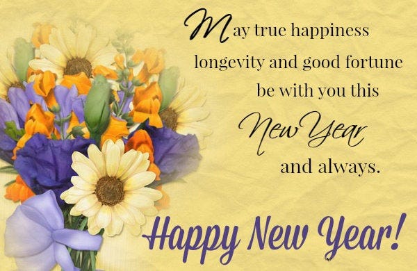 Happy New Year Message for Best Friend