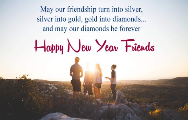 Happy New Year Message for Friends