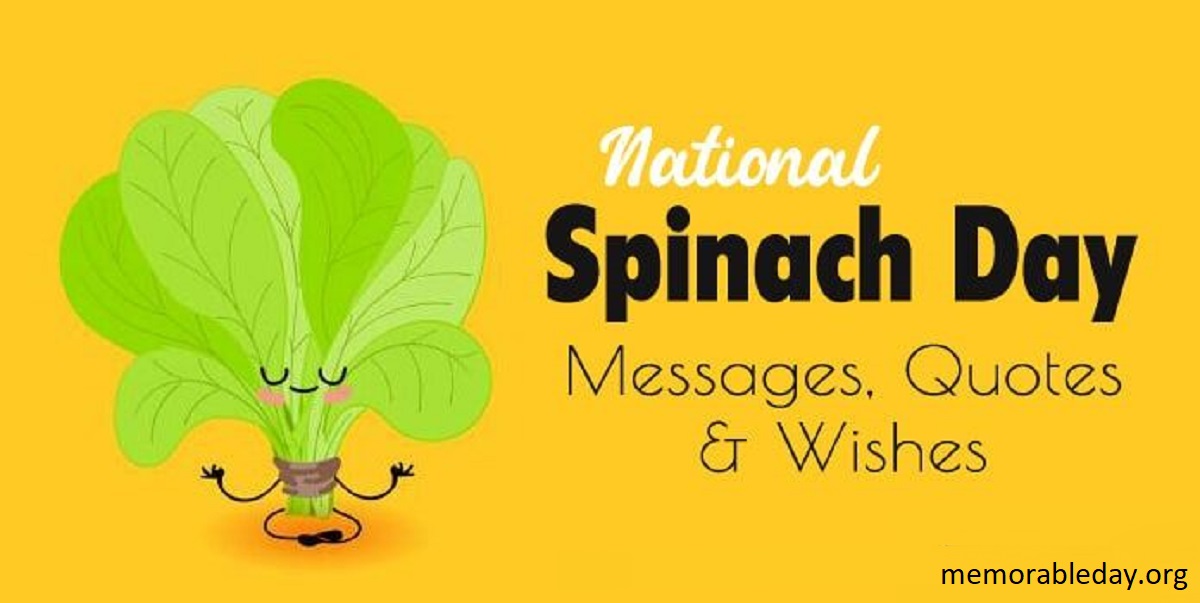 National Spinach Day Quotes Pic