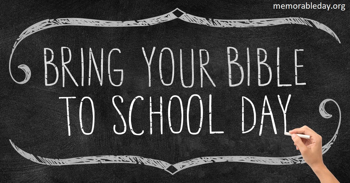 Bring Your Bible To School Day