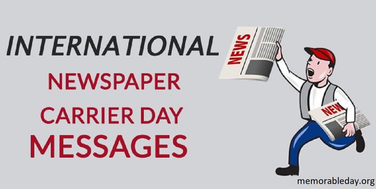 International Newspaper Carrier Day Pic