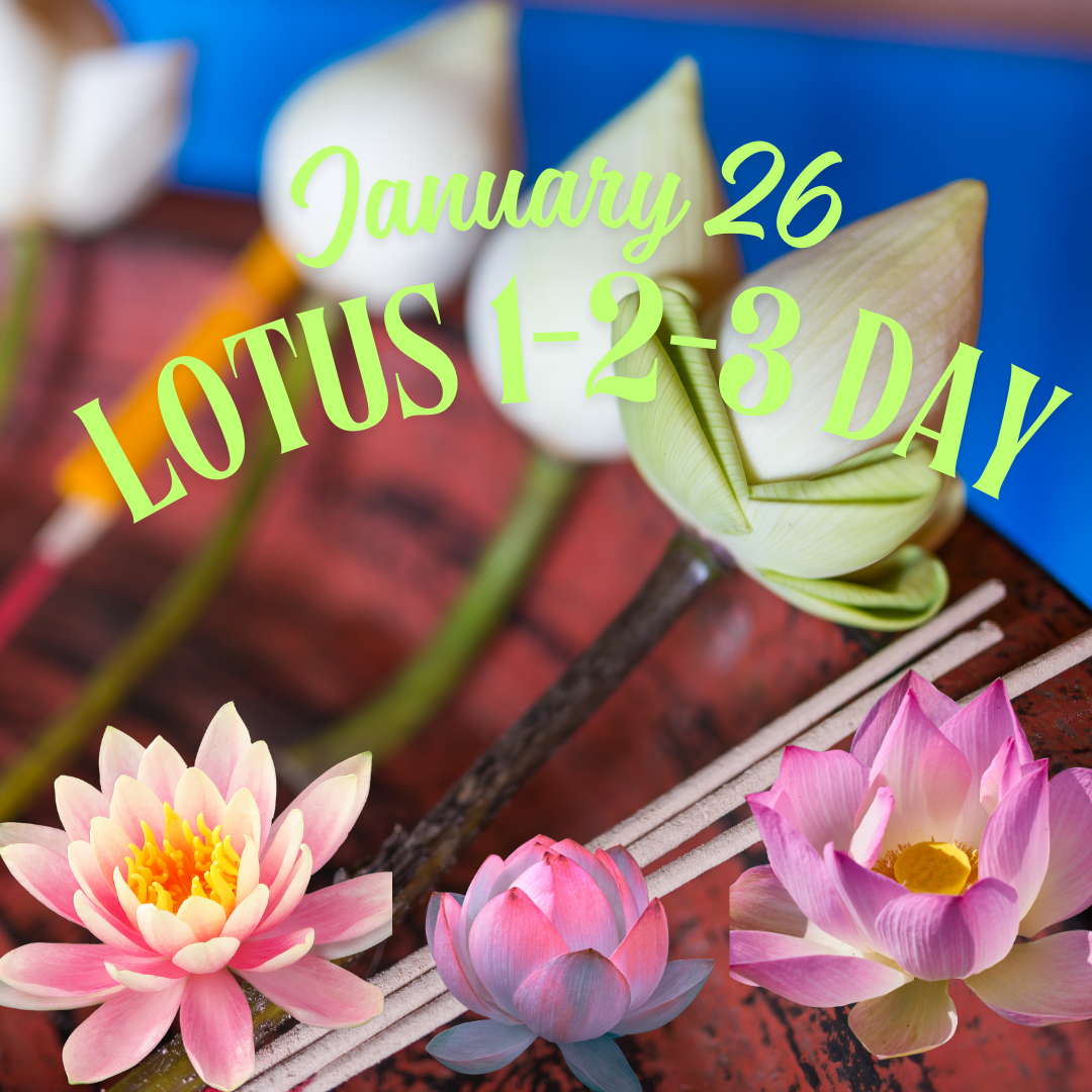 Celebrate Lotus 1-2-3 Day on January 26