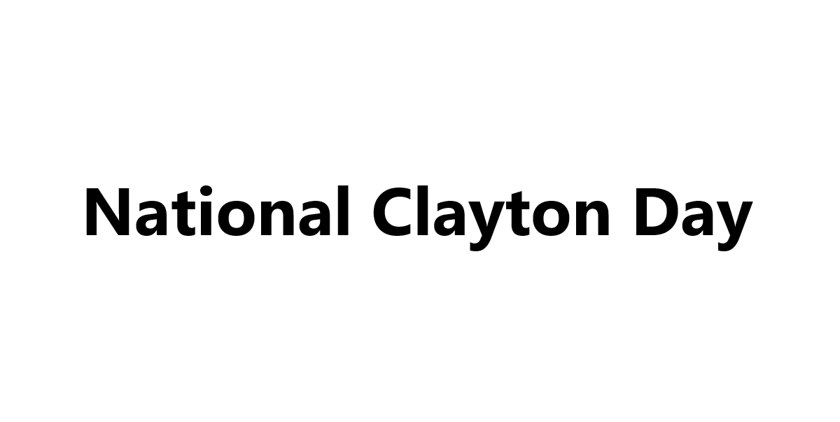 National Clayton Days