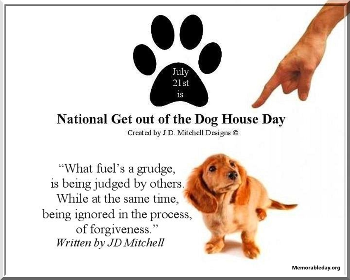 National Get Out of the Dog House Day Quotes pic