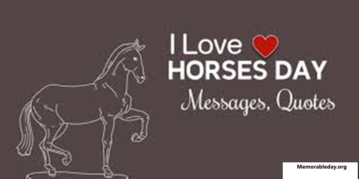 National I Love Horses Day Quotes pic