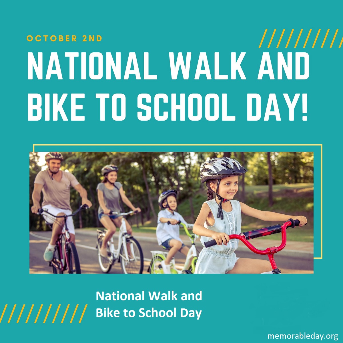 National Walk and Bike to School Day Pic