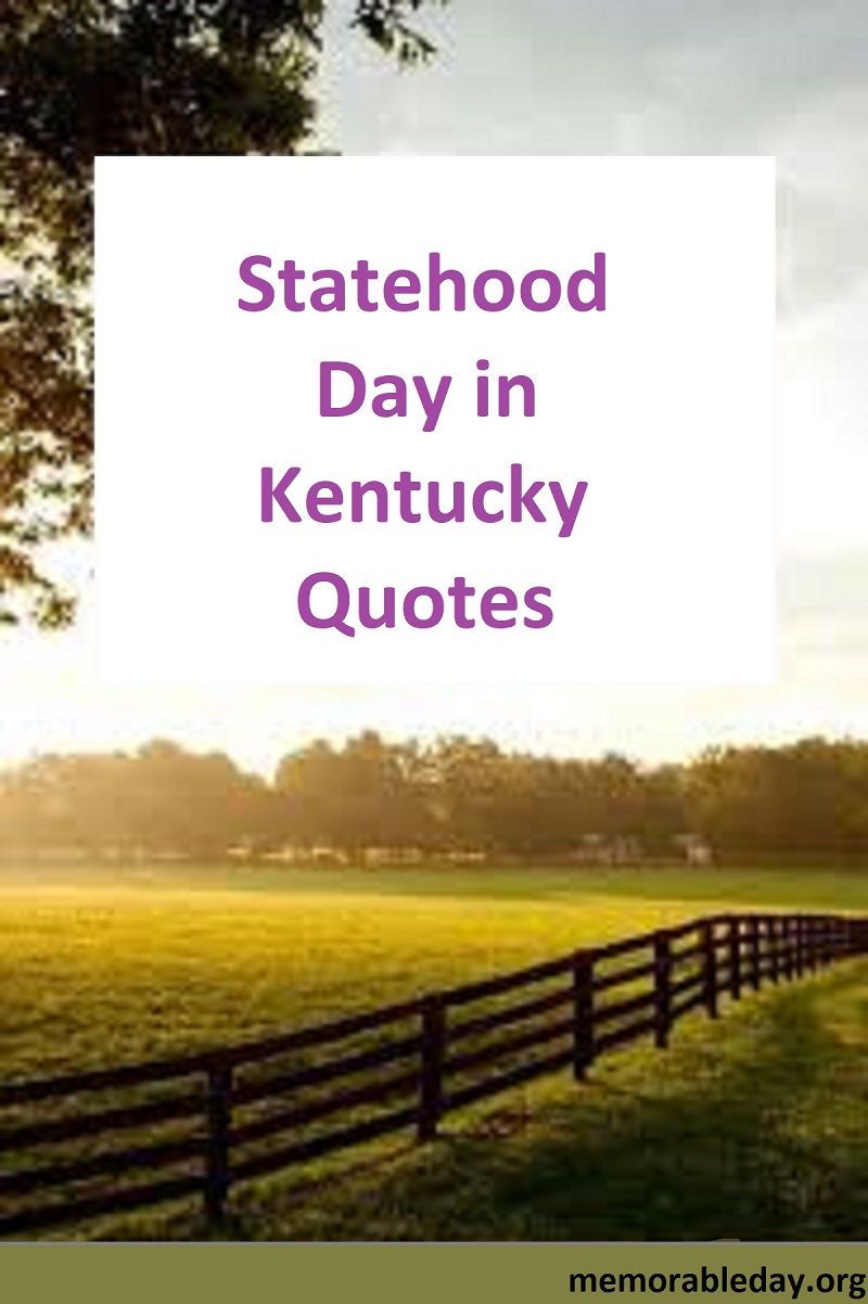 Statehood Day in Kentucky Quotes Pic