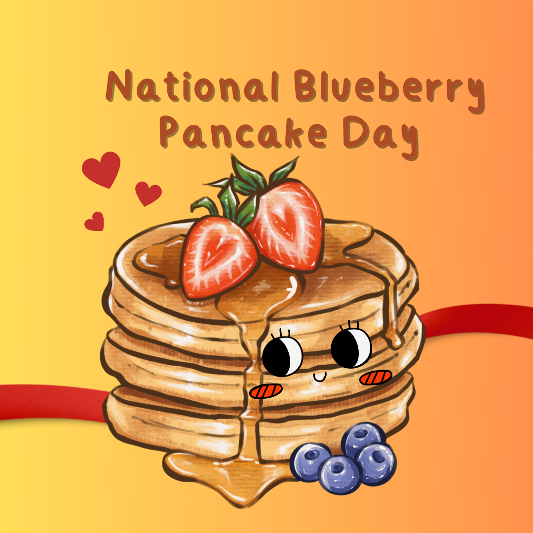 Celebrate National Blueberry Pancake Day on January 28th!