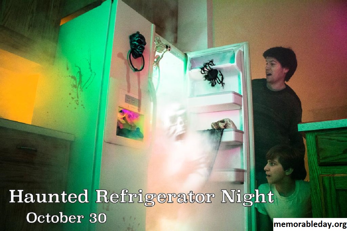 Haunted Refrigerator Night Pic