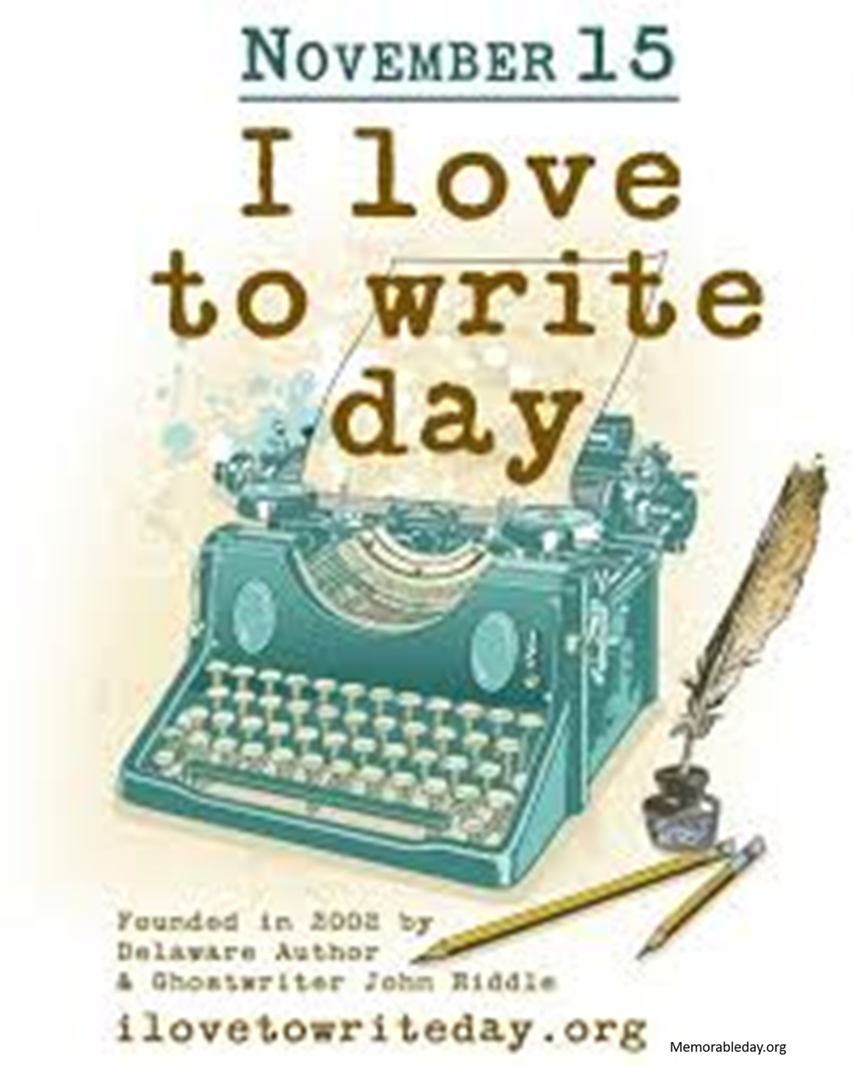 I Love to Write Day