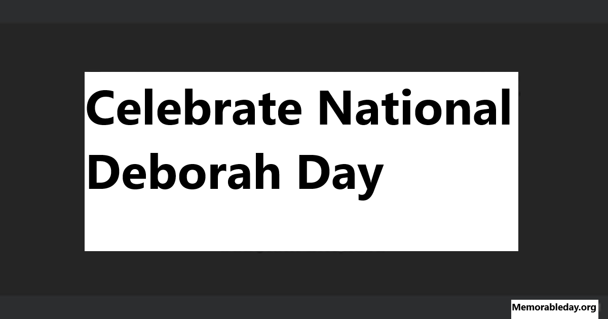 National Deborah Days