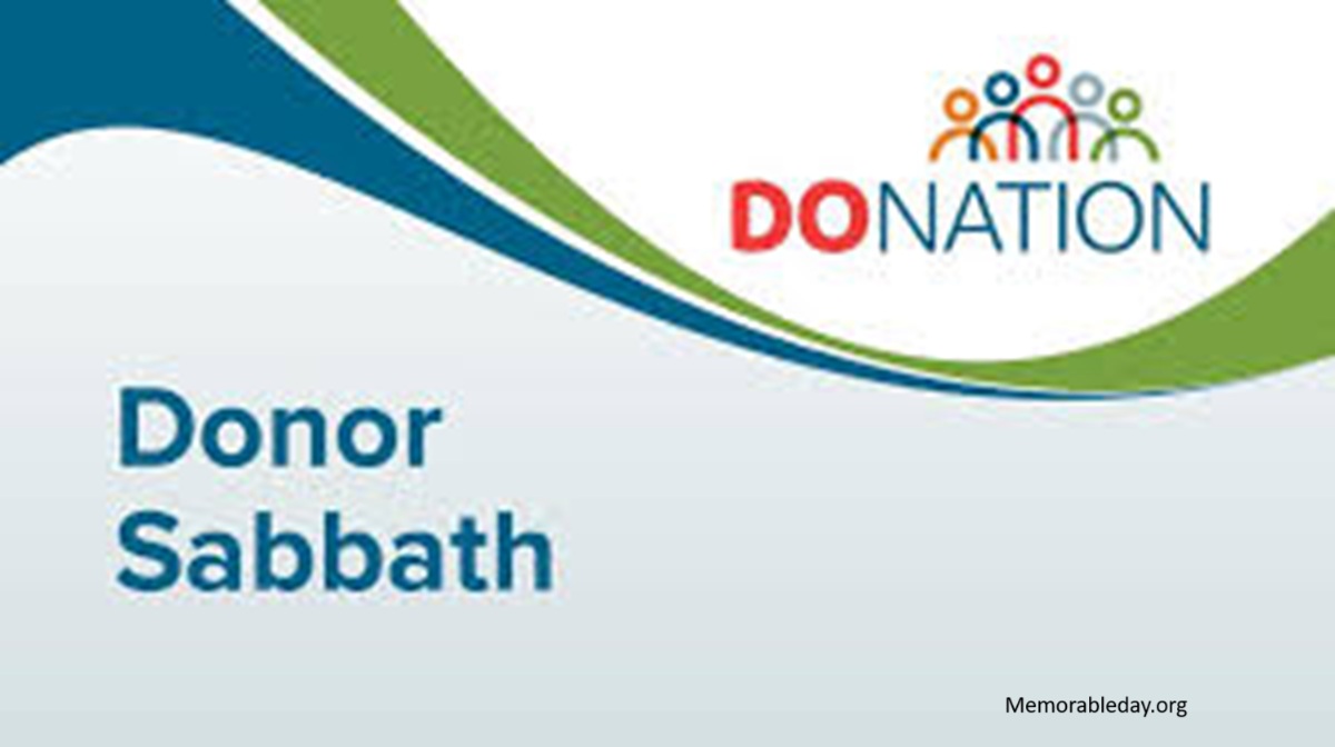 National Donor Sabbath