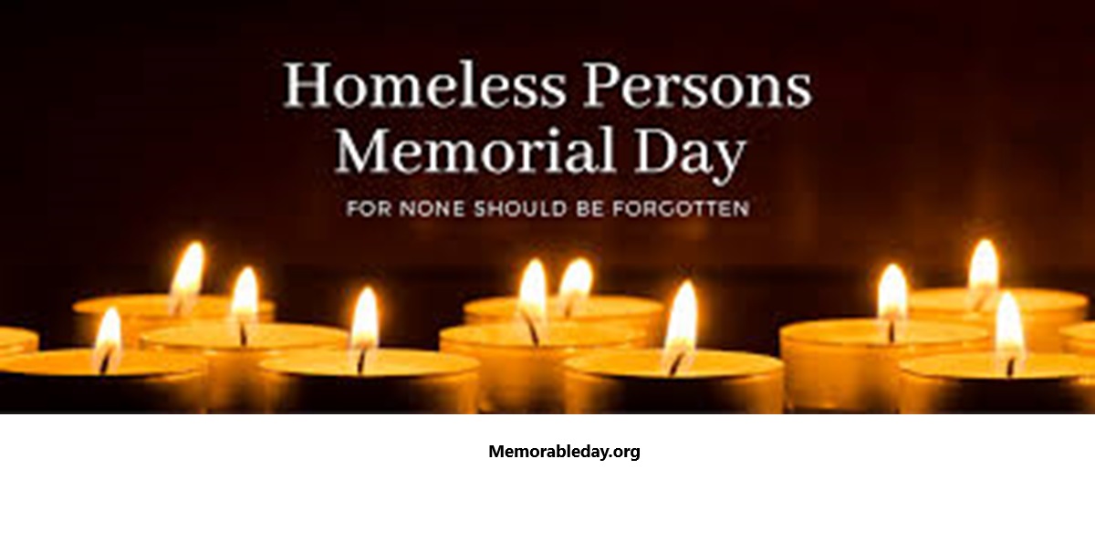 National Homeless Persons’ Remembrance Days