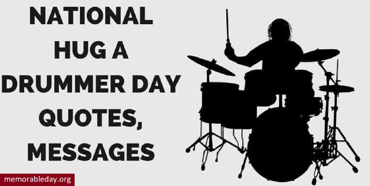 National Hug a Drummer Day Pic