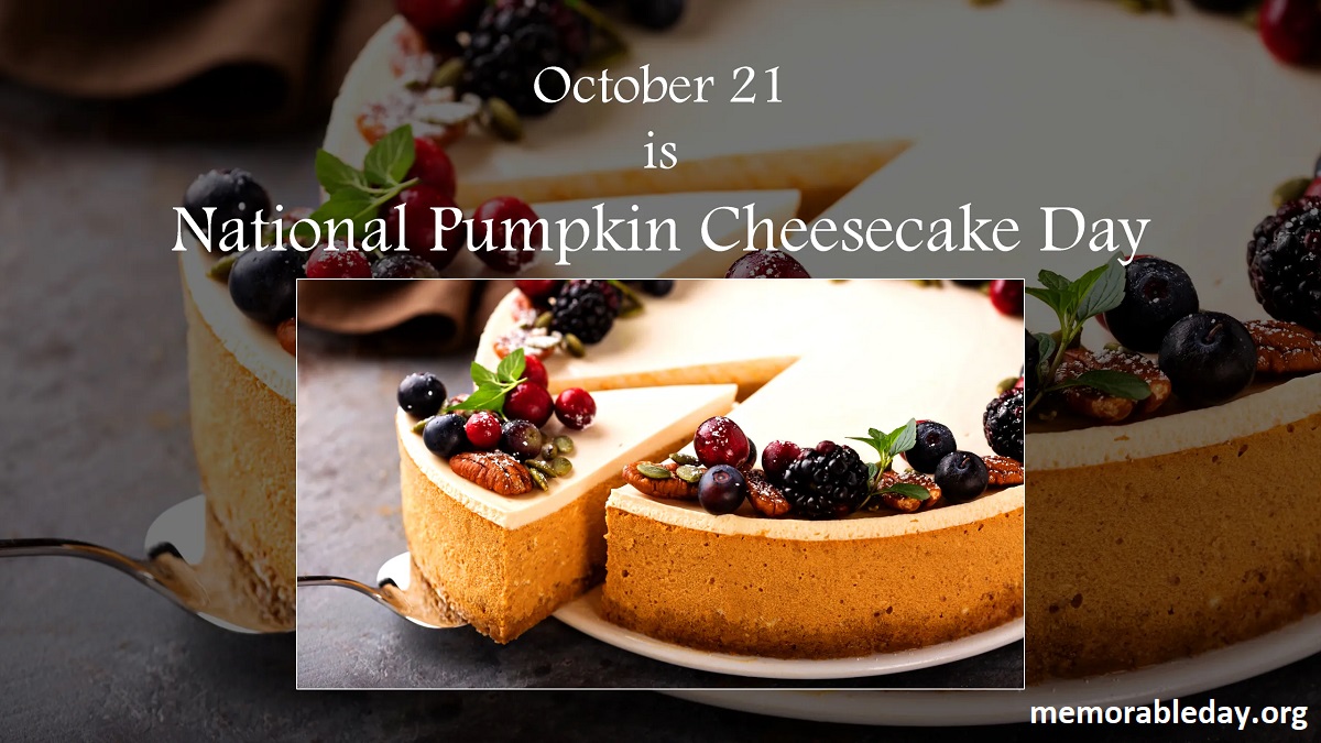 National Pumpkin Cheesecake Day Pic