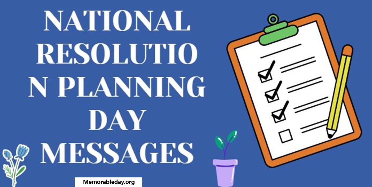 National Resolution Planning Days