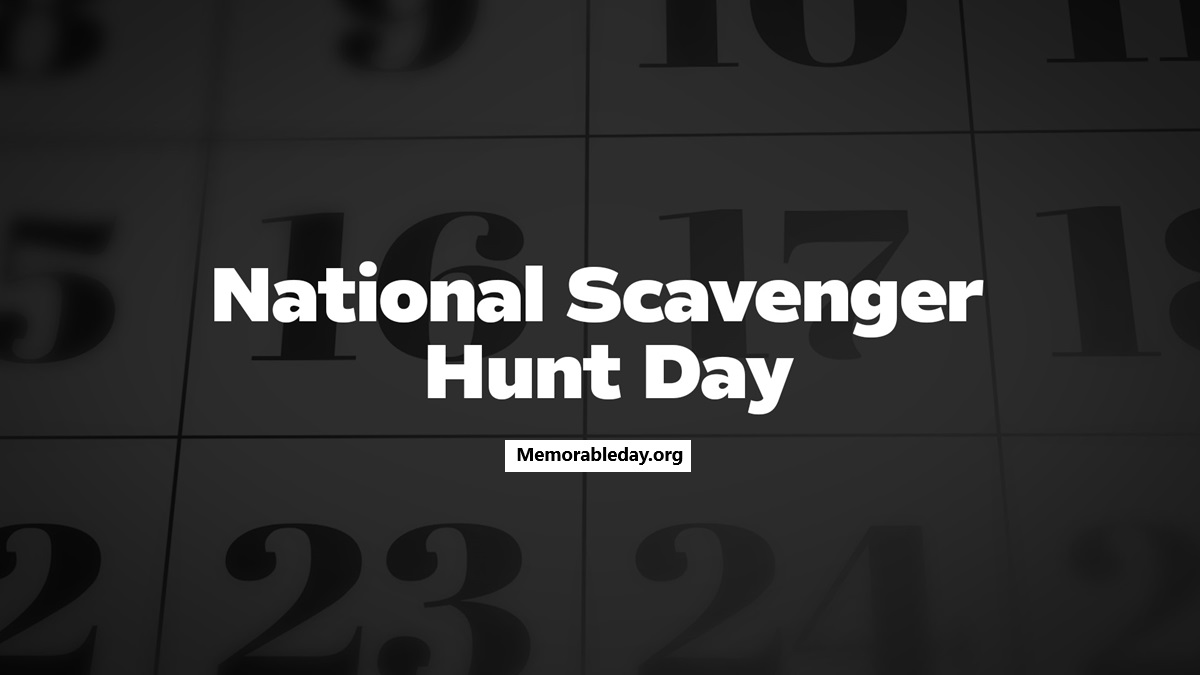 National Scavenger Hunt Days