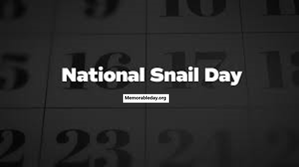 National Snail Days